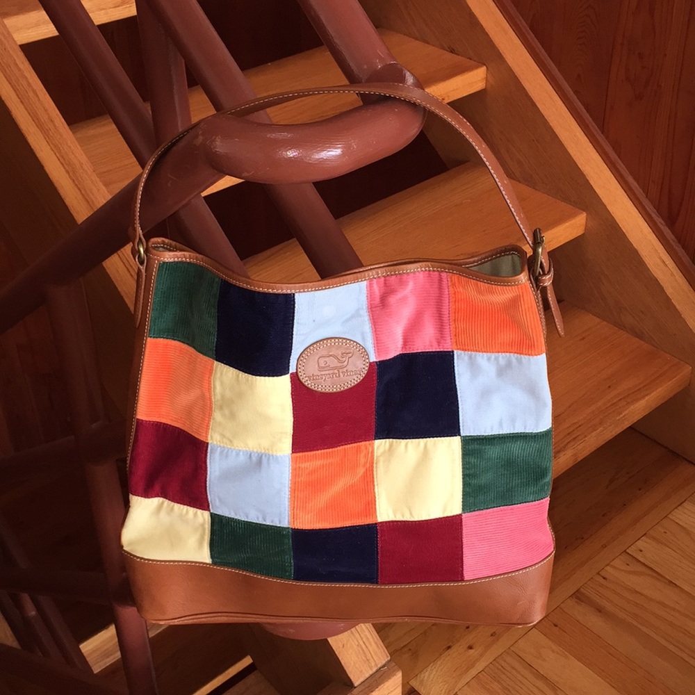 NWOT Vineyard Vines Patchwork Corduroy & Leather